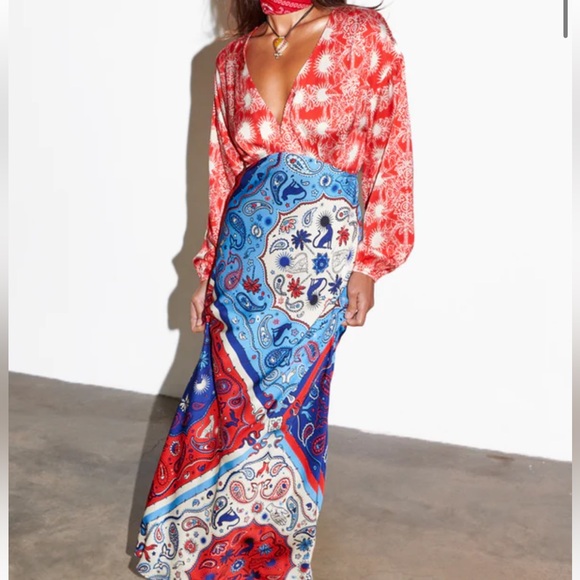 Never Fully Dressed Dresses & Skirts - Never Fully Dressed Red Bandana Clash Emma Dress